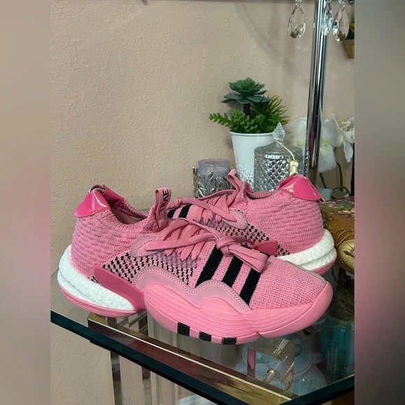 Adidas Trae Young 2 Pink Bliss Sneakers Size 9.5 - Picture 5 of 15